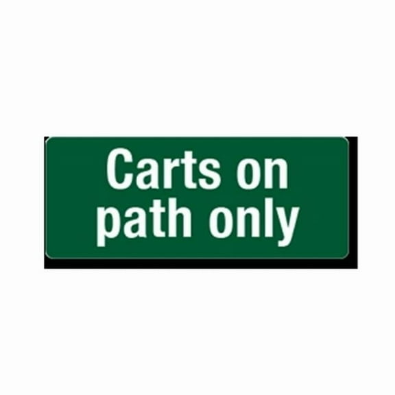 EverMark GHM027 Carts on Path only Clip-On Sign