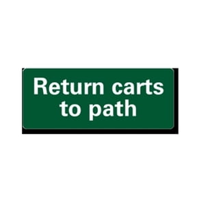 EverMark GHM028 Return Carts to Path Clip-On Sign