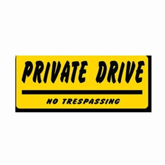 EverMark Private Drive No Trespassing Clip-On Sign