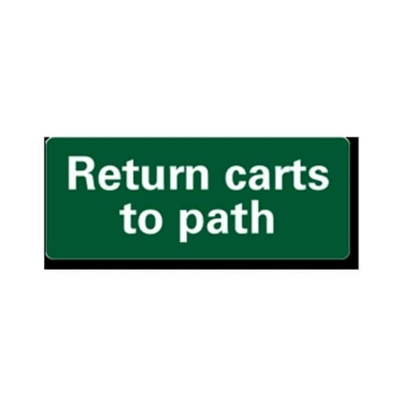 EverMark Return Carts to Path Clip-On Sign