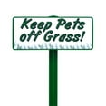 thumbnail image 1 of EverMark SSKT01-05 Keep Pets Off Grass Sign with Forest Green Stake Kit, 1 of 1