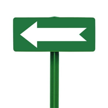 EverMark SSKT18-05 Golf Course Arrow Sign with Forest Green Stake Kit