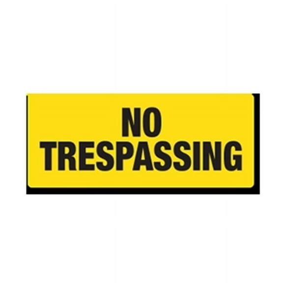 EverMark YHM009-01 No Trespassing Clip-On Sign