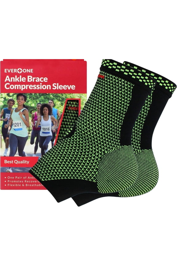 EverOne Ankle Brace Compression Sleeve - Unisex, Medium