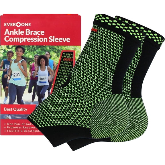 EverOne Ankle Brace Compression Sleeve - Unisex, Medium