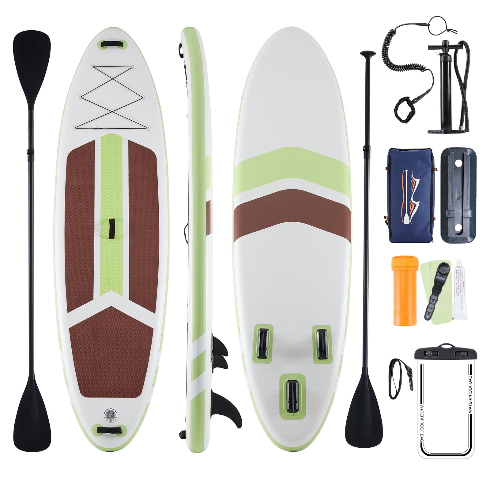EverPick 10 ft 5 in Inflatable Stand Up Paddle Board (SUP) for Adults & Youth - Wide Stable Design with Premium SUP Accessories Kit, Non-Slip Comfort Deck, Travel Backpack, Pump & Adjustable Paddle