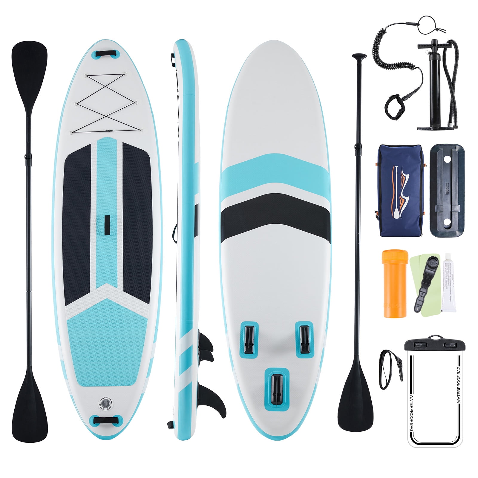 EverPick 10 ft 5 in Inflatable Stand Up Paddle Board (SUP) for Adults & Youth - Wide Stable Design with Premium SUP Accessories Kit, Non-Slip Comfort Deck, Travel Backpack, Pump & Adjustable Paddle