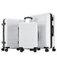 thumbnail image 1 of EverPick 3- Pack Hardside Luggage with Spinner Wheels - 20/24/28 Inch Expandable Suitcase, TSA Lock, Lightweight Hard Shell Carry On & Checked Luggage - Durable ABS/PC, 360掳 Silent Wheels - White, 1 of 7
