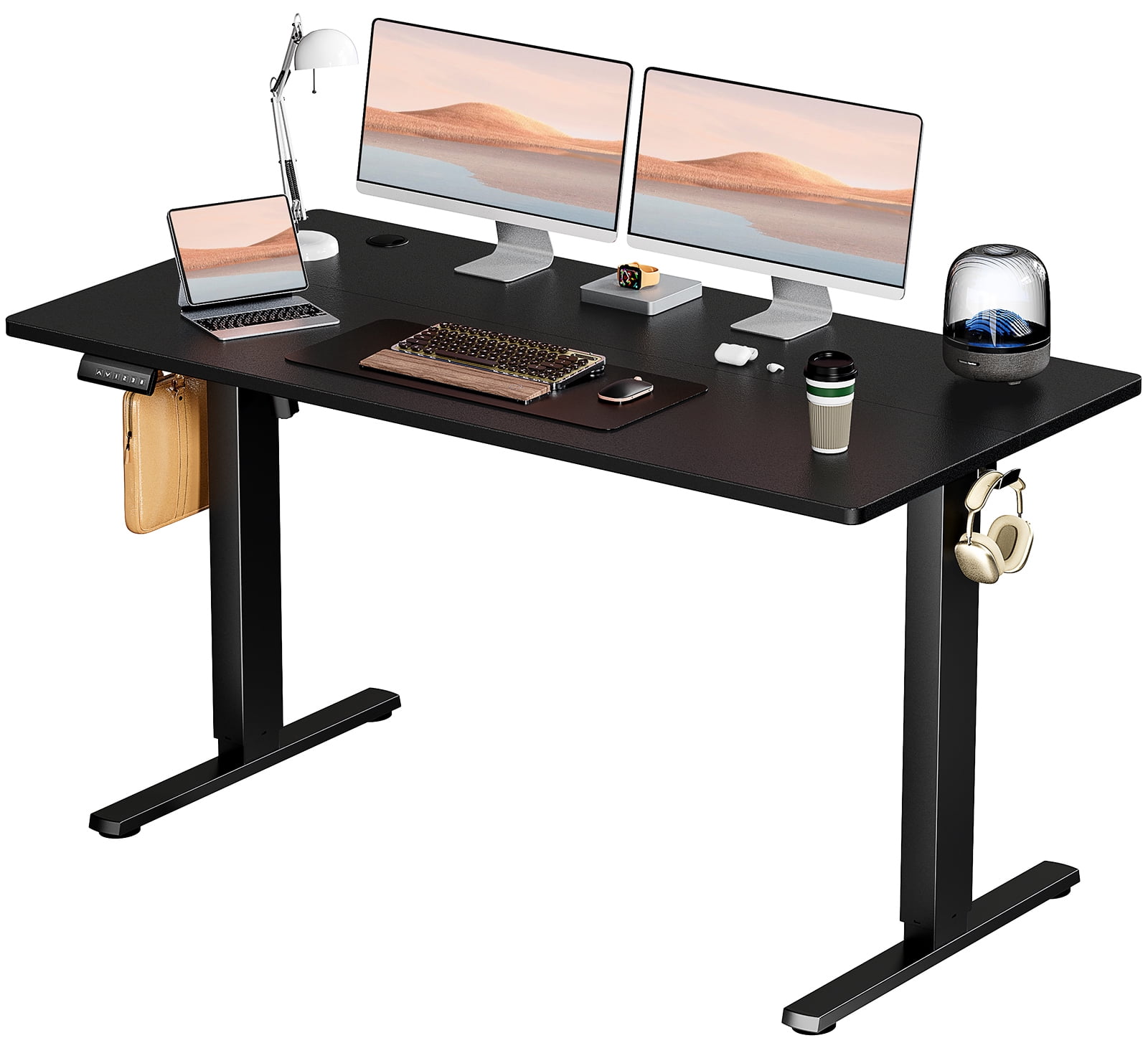 EverPick Electric Standing Desk 40/48/55/63 Inch Height Adjustable Desk, 4 Memory Presets，Motorized Sit Stand Desk with Quiet Dual Motor, Modern Ergonomic Computer Desk for Home Office