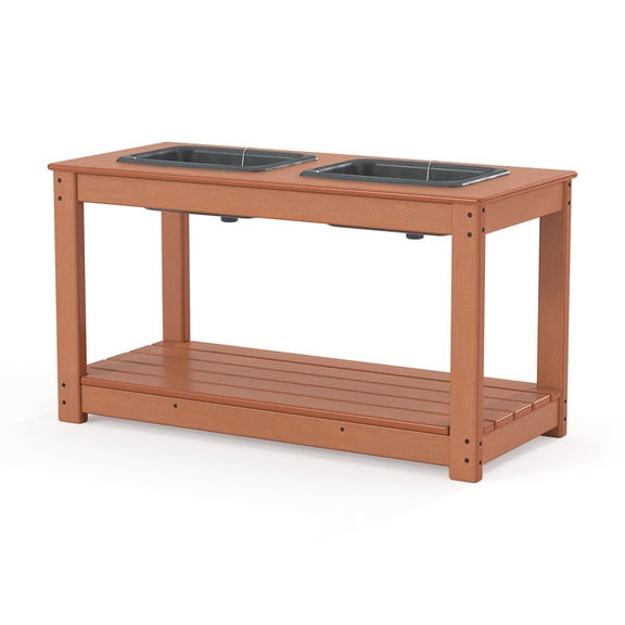 EverPlay Kids Double Outdoor Sand & Water Sensory Activity Table