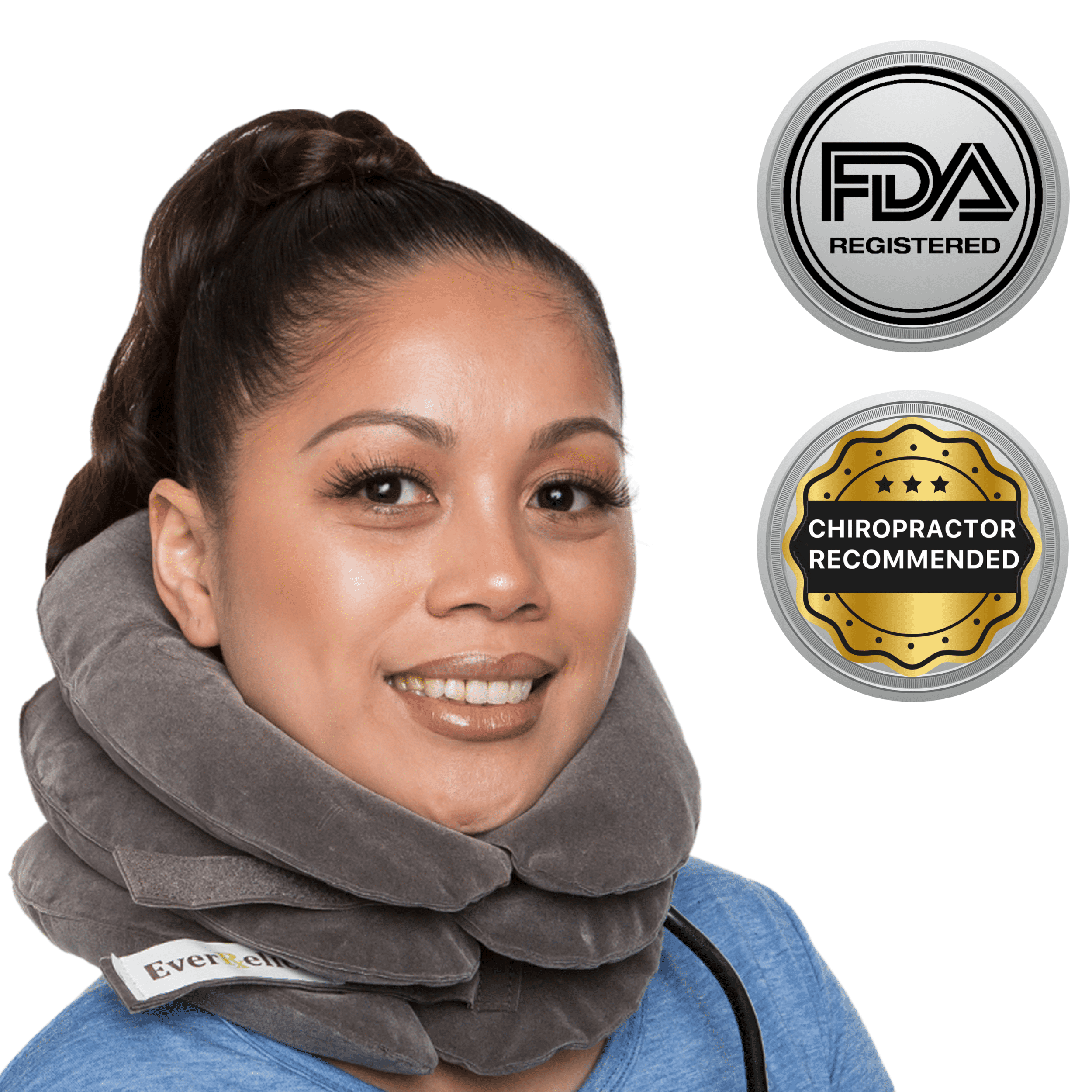 EverRelief Cervical Neck Traction Device for Neck Muscle Pain Relief