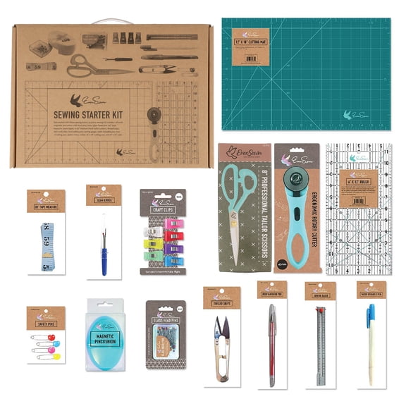 EverSewn Big Sewing Starter Tool Kit, 14 Piece