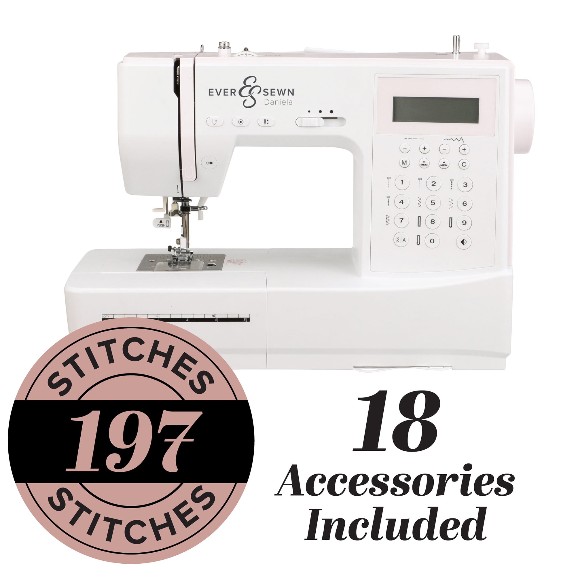 EverSewn Daniela Heavy Duty 197 Stitch Computerized Sewing EverSewn Daniela Heavy Duty 197 Stitch Computerized Sewing