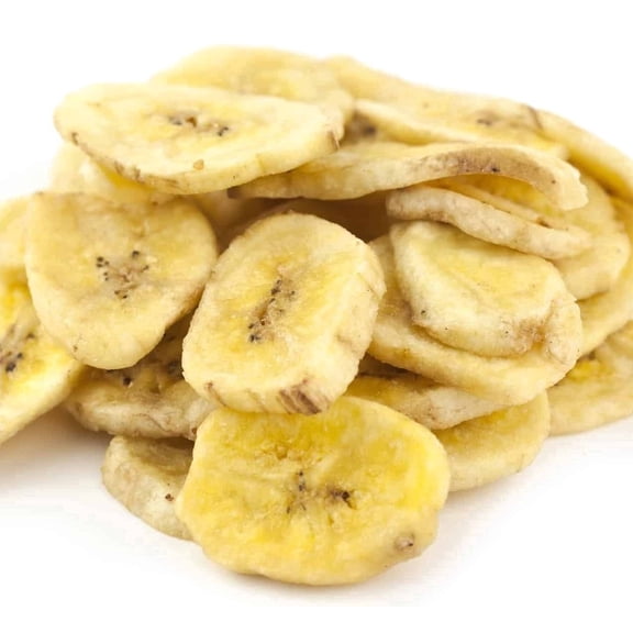 EverSnax Banana Chips, Sweetened Crispy Fried Dried Banana Chips, Crunchy Sweet Tropical Snack, Resealable Bag (1 Pound)