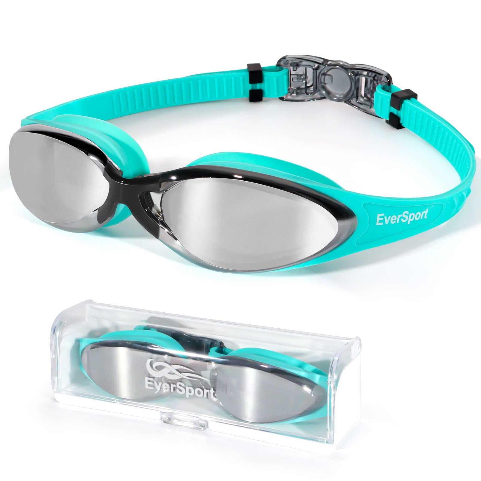 EverSport Goggles Swimming Adult No Leaking Anti Fog UV Protection
