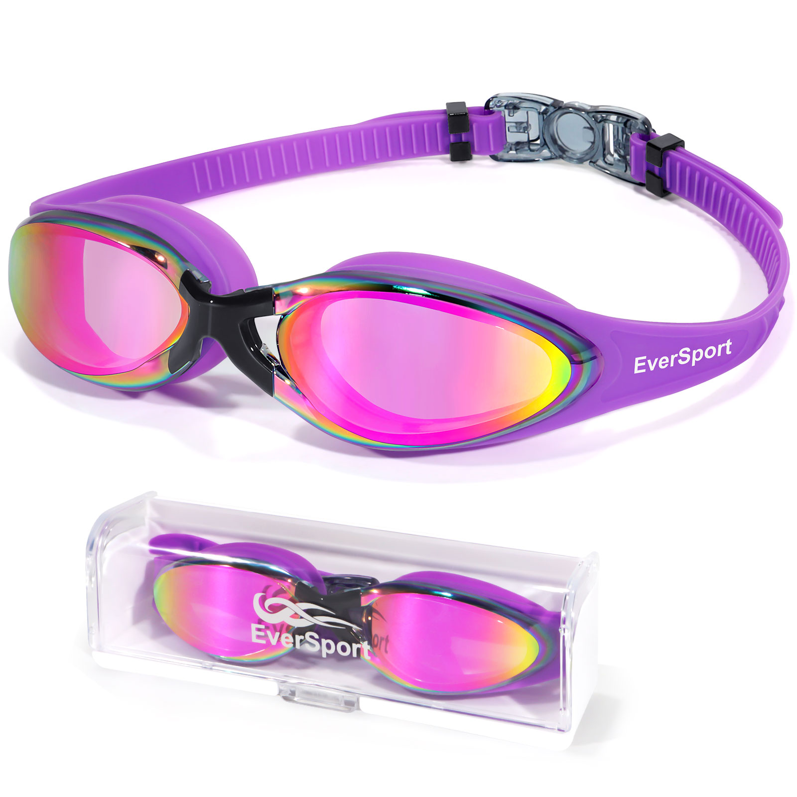 EverSport Goggles Swimming Adult No Leaking Anti Fog UV Protection
