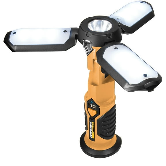 EverStart 1000 Lumen LED Portable Folding Work Light w/ Magnetic Base, USB Power