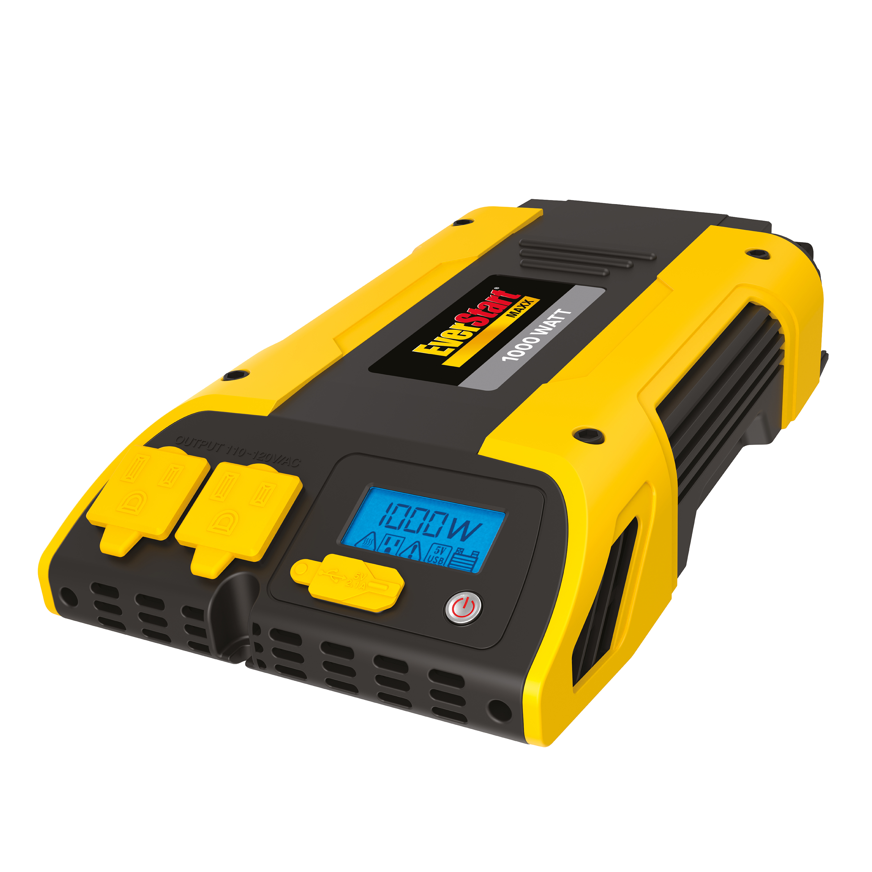 EverStart 1000 Watt Power Inverter with USB (PC1000E) in Yellow and Black - New - image 1 of 8