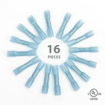 Ever Start 16-Piece Heat Shrink Splice Connectors Kit, Model 5118,Blue, UL Listed