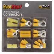 EverStart 28-Piece 12-10GA Assorted Wire Connectors Kit, Yellow, UL Certified