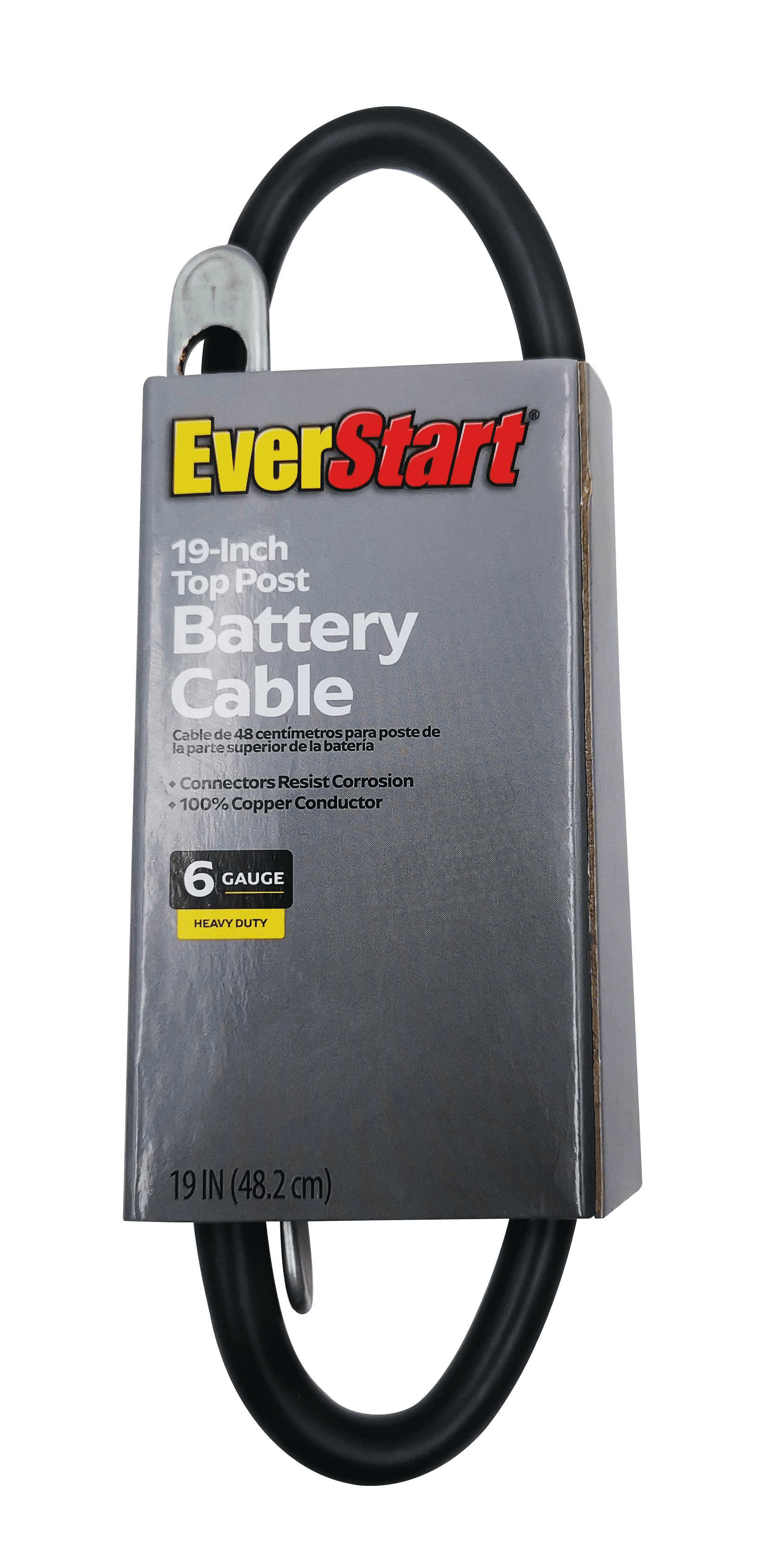 EverStart 6 Gauge Top Post Battery Cable, Single Auxillary Lead