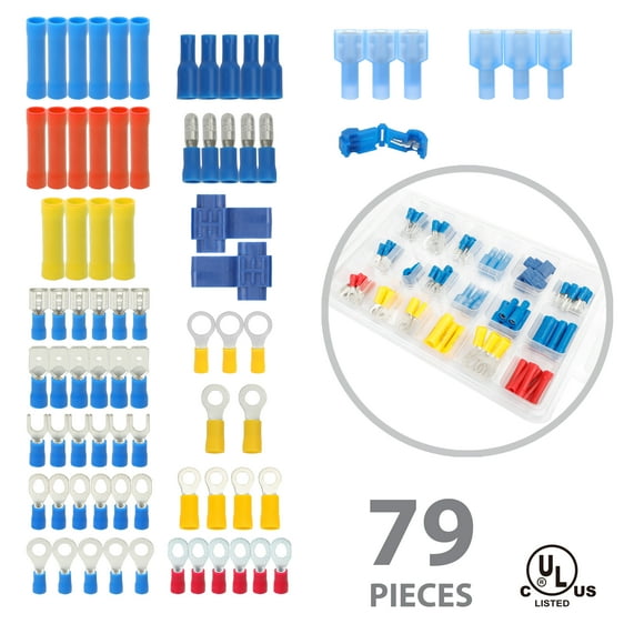 EverStart 79-Piece Assorted Connector Kit, Universal Fit