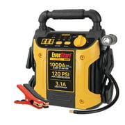 EverStart 1000 Peak Amp Jump Starter with 120 PSI Compressor, Pivoting LED Light, 3X USB Ports