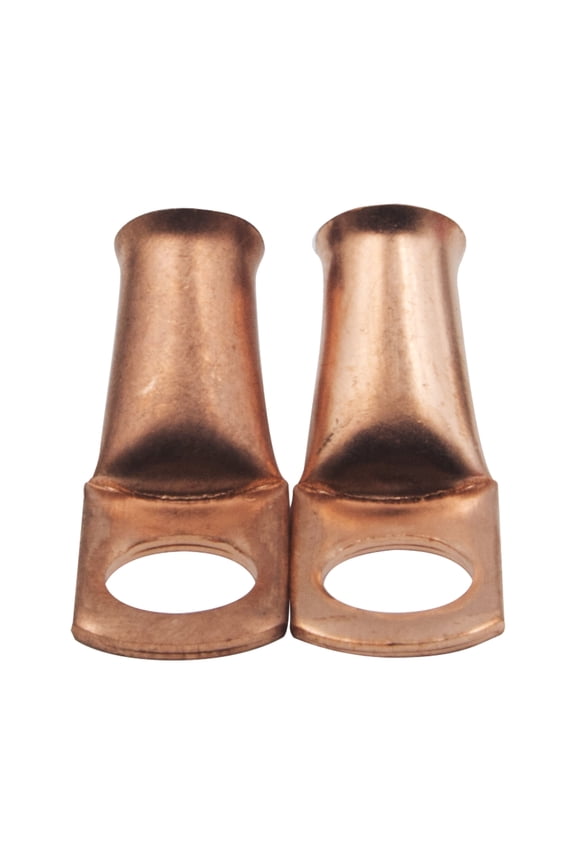 Auto Copper 4-6 Gauge Battery Cable Lugs,2pc in Pack with 3/8" Hole
