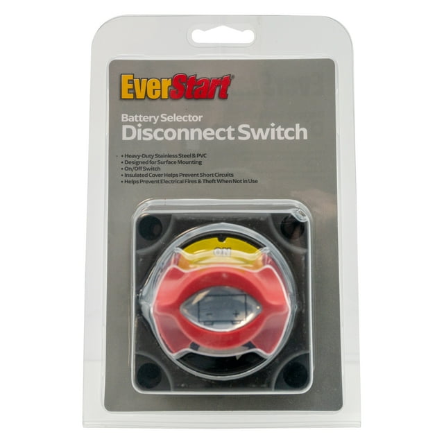 EverStart Automotive PVC Battery Selector Disconnect Switch for Dual ...