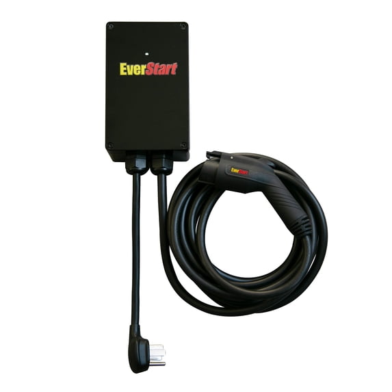 EverStart Level 2 Electric Vehicle Charging Station Plugin NEMA 14-50 Weatherproof 40 Amp