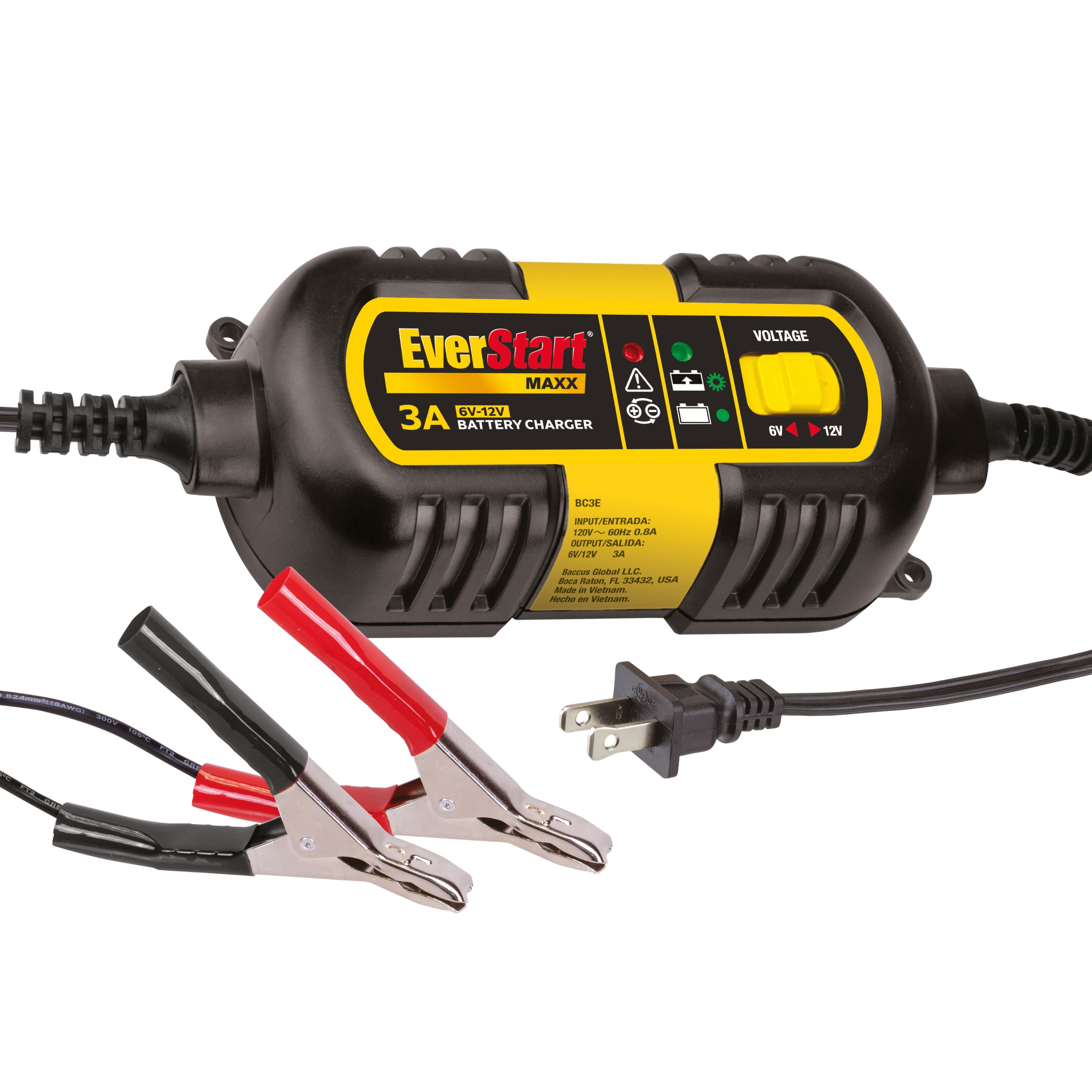 TCOCHE Caricabatteria Batterie Auto, 12V / 6V 5A Portatile