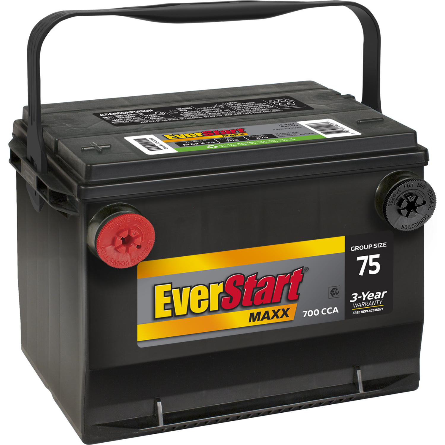 EverStart Maxx Lead Acid Automotive Battery, Group 75 12 Volt, 700 CCA - image 1 of 7