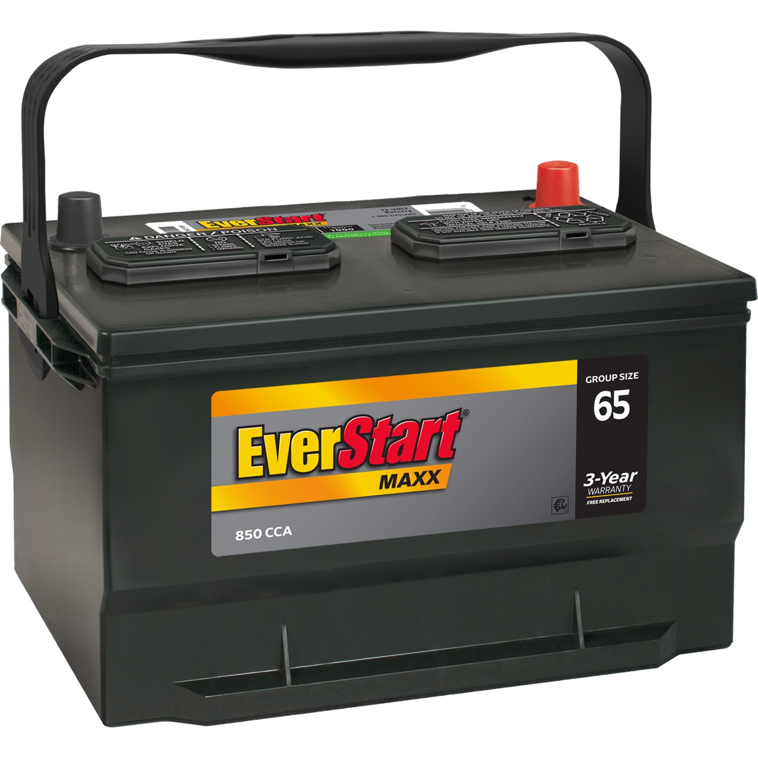 Everstart Maxx Lead Acid Automotive Battery, Group Size 65N