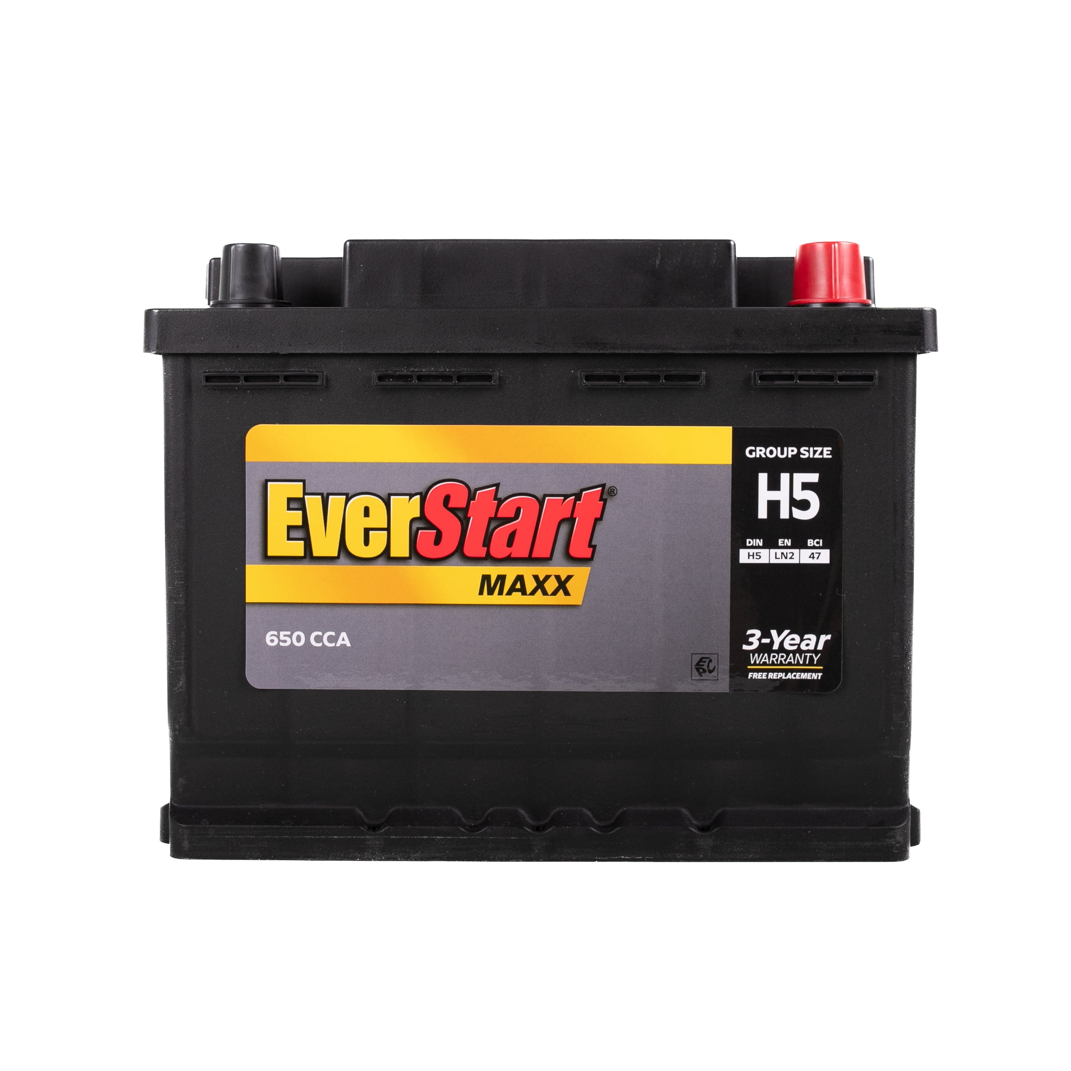 EverStart Maxx Lead Acid Automotive Battery, Group Size H5 (12 Volt/650