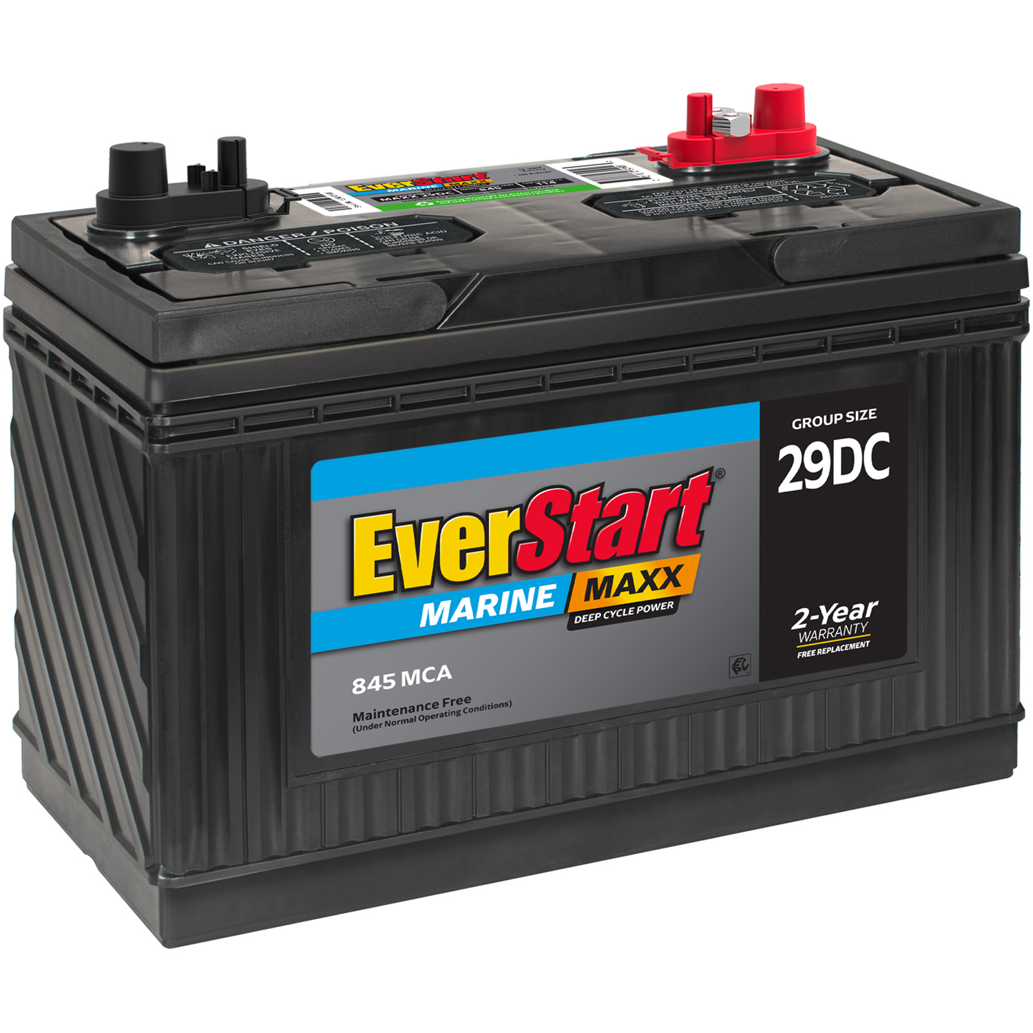 EverStart Maxx Marine Battery, Group Size 29DC 12 Volt, 845 CCA - image 1 of 7