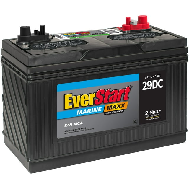 EverStart Maxx Marine Battery, Group Size 29DC 12 Volt, 845 CCA