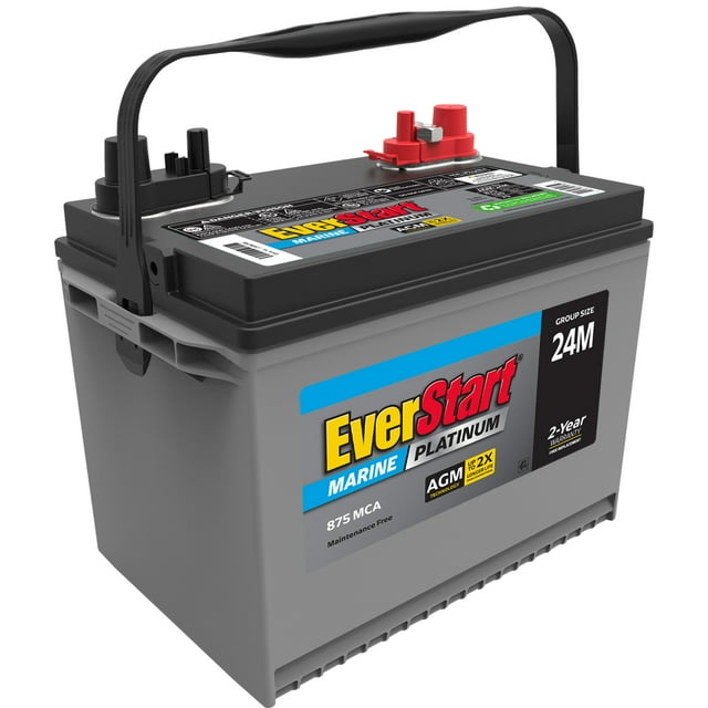 EverStart Platinum AGM Marine and RV Deep Cycle Battery Group Size 24M