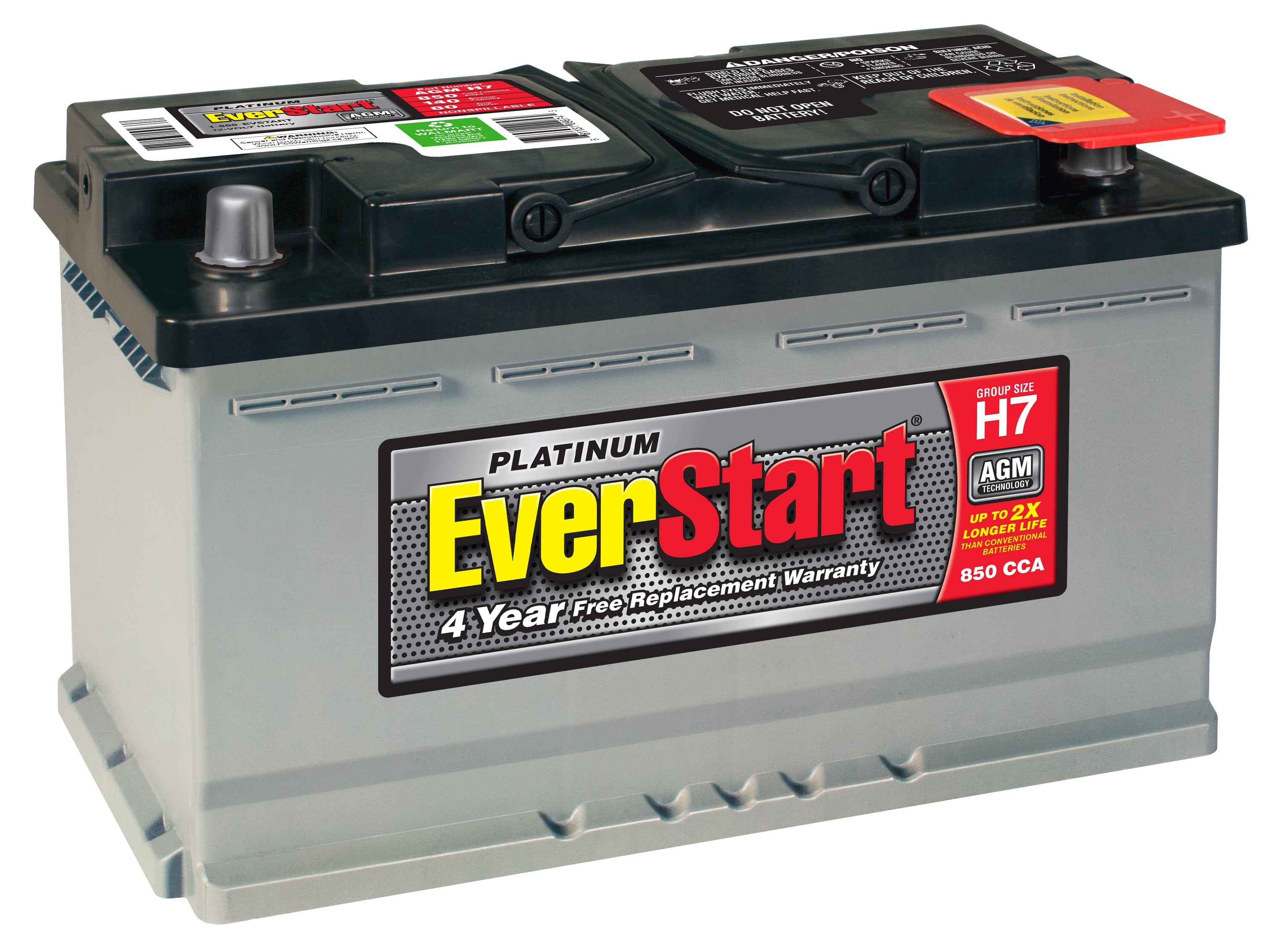 EverStart Platinum BOXED AGM Automotive Battery, Group Size H7 12 Volt, 850  CCA