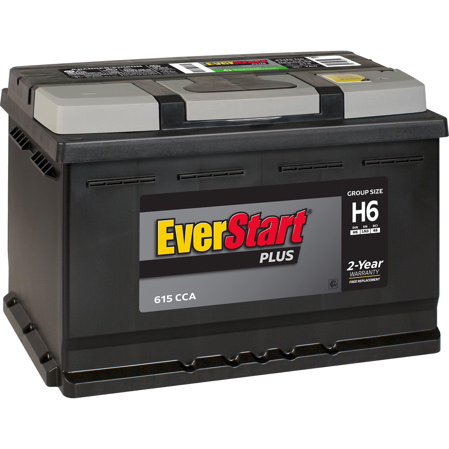 EverStart Plus Lead Acid Automotive Battery, Group Size H6