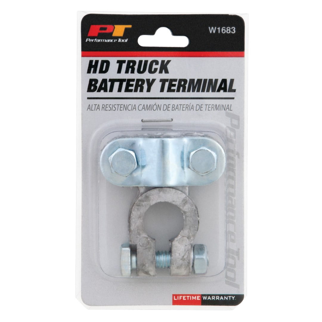 EverStart Road Power Extra Heavy-Duty Chrome Top Post Battery Terminal for Trucks, 906-1