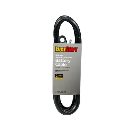 EverStart SS51-2-77 4-Gauge Switch to Starter Battery Cable, 51-Inches