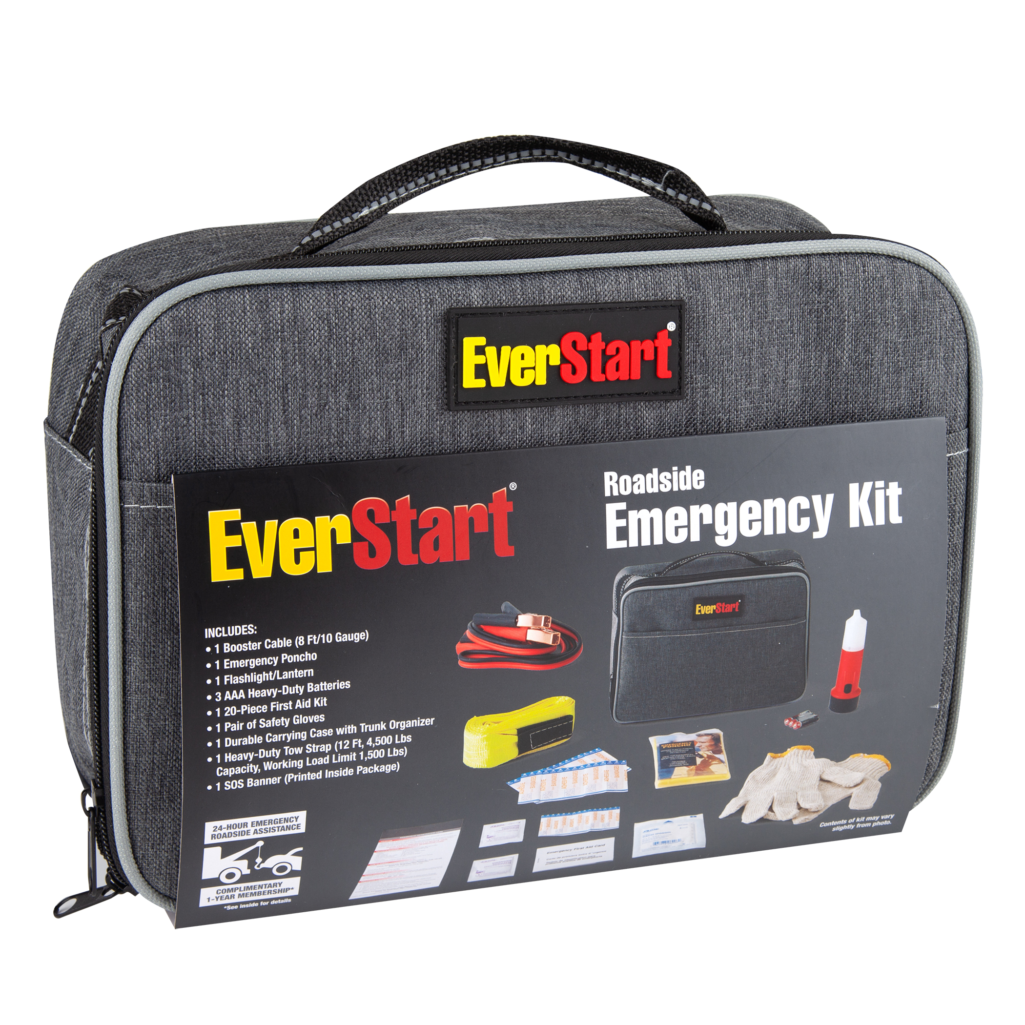 EverStart Travel Pro Safety Kit, Emergency, Roadside Assistance, Booster Cables - image 1 of 9