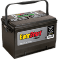 thumbnail interactive-video image 1 of EverStart Value Lead Acid Battery 12 V Automotive Battery Group Size 75, 600 CCA Side Post for Car, 1 of 9