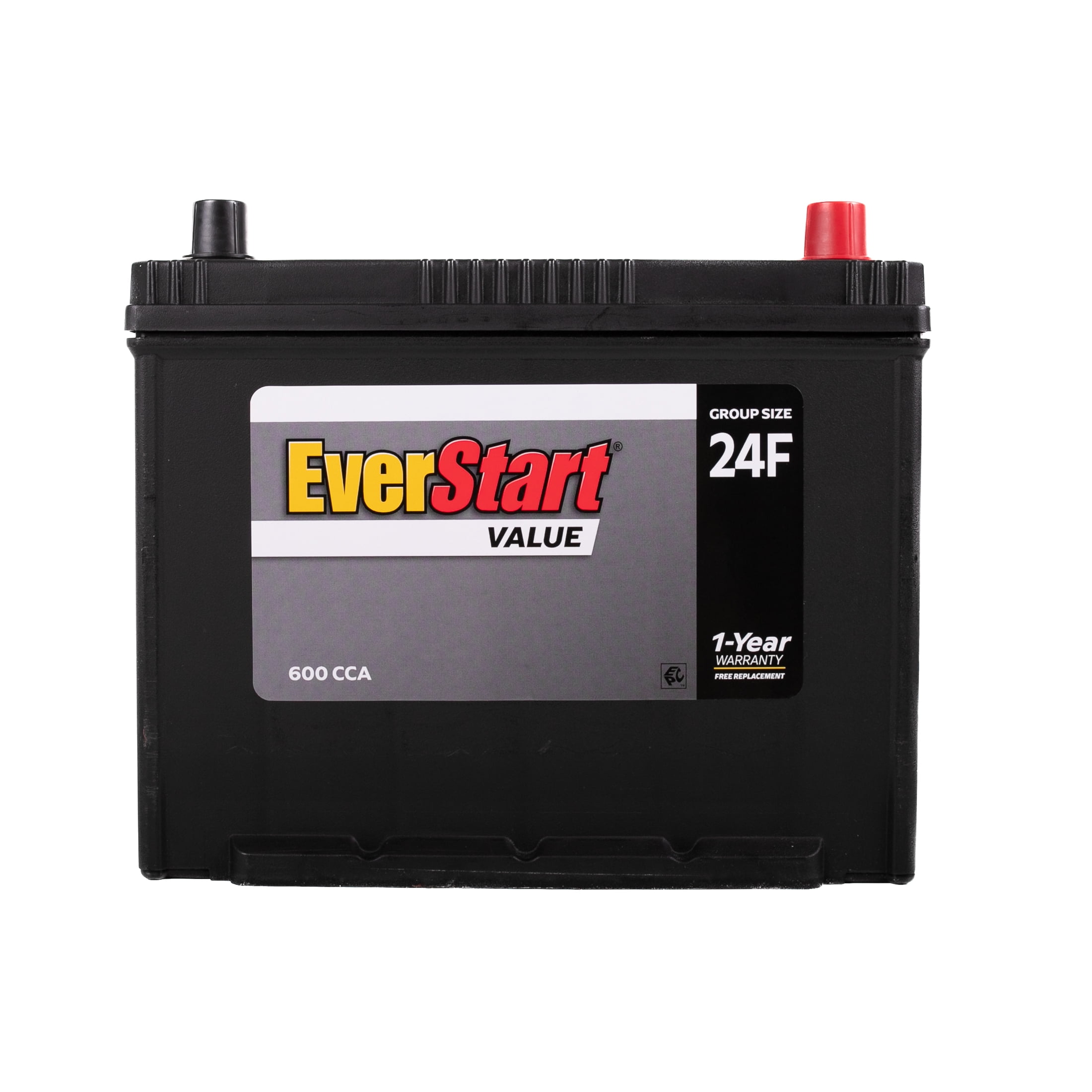 EverStart Value Lead Acid Automotive Battery, Group Size 24F 12 Volt