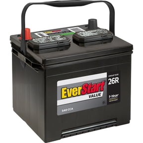 EverStart Value Lead Acid Automotive Battery, Group Size 26R 12 Volt, 540 CCA