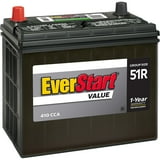 EverStart Value Lead Acid Automotive Battery, Group Size 51R 12 Volt ...