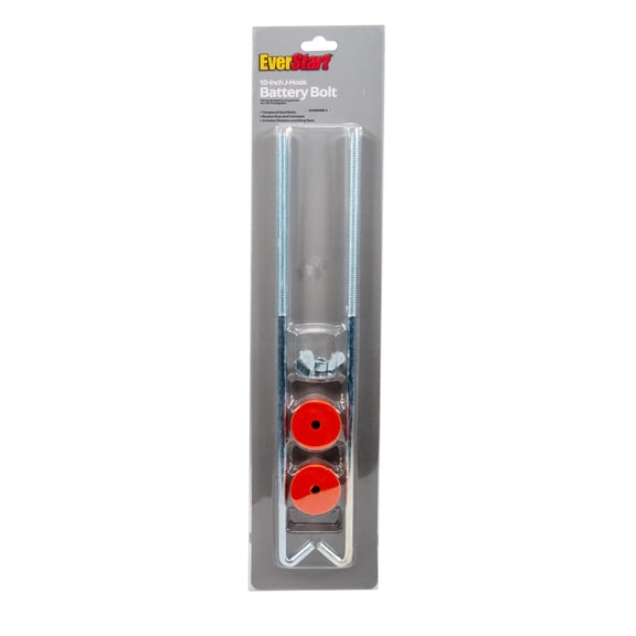 EverStart WMBA020 10-inch J-Hook Battery Bolt, Tempered Steel