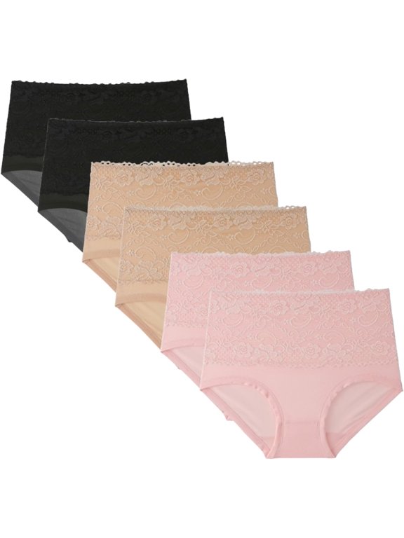 EverSure Leak Proof Panties, EverSure Leakproof Underwear,Ladies Underwear With Incontinence Comfortable for Women 55+ (6Pcs-A, Medium)