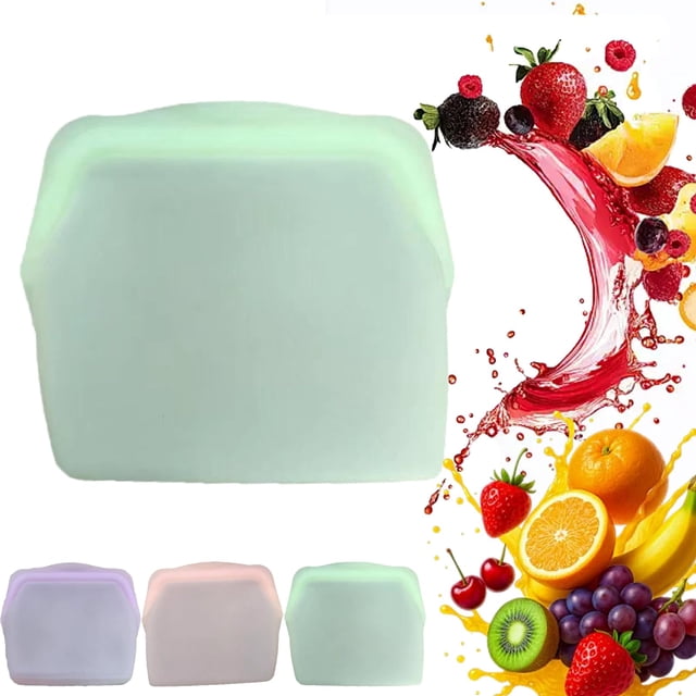 Everbag Silicone Storage, Ever Bag Food Storage, Leak-Proof Upright ...