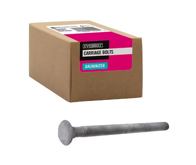 Everbilt 1/2 in.-13 x 5 in. Galvanized Carriage Bolt (25-Pack)